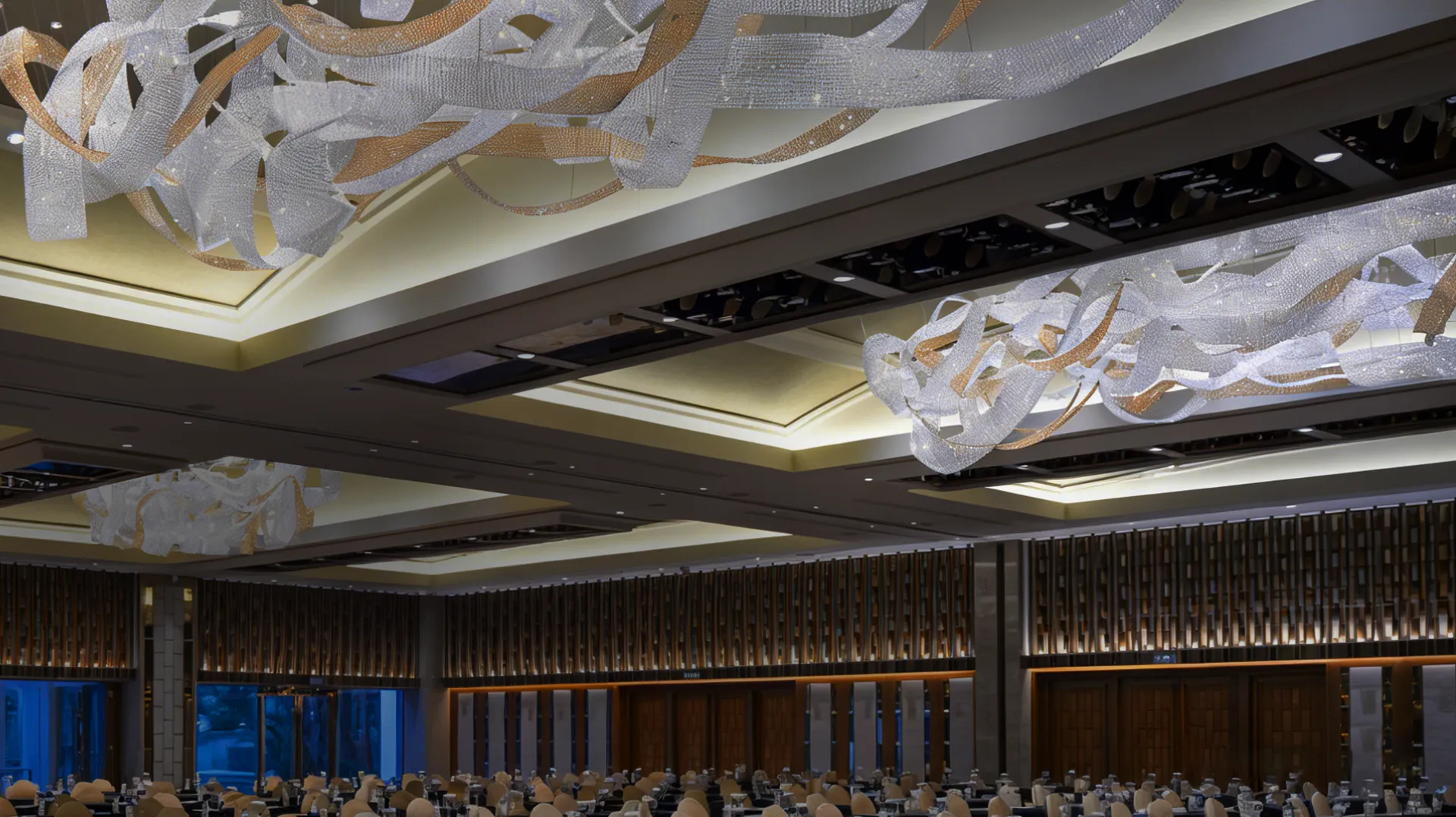 Commercial Atrium Lighting Installation Commercial Atrium Lighting Installation